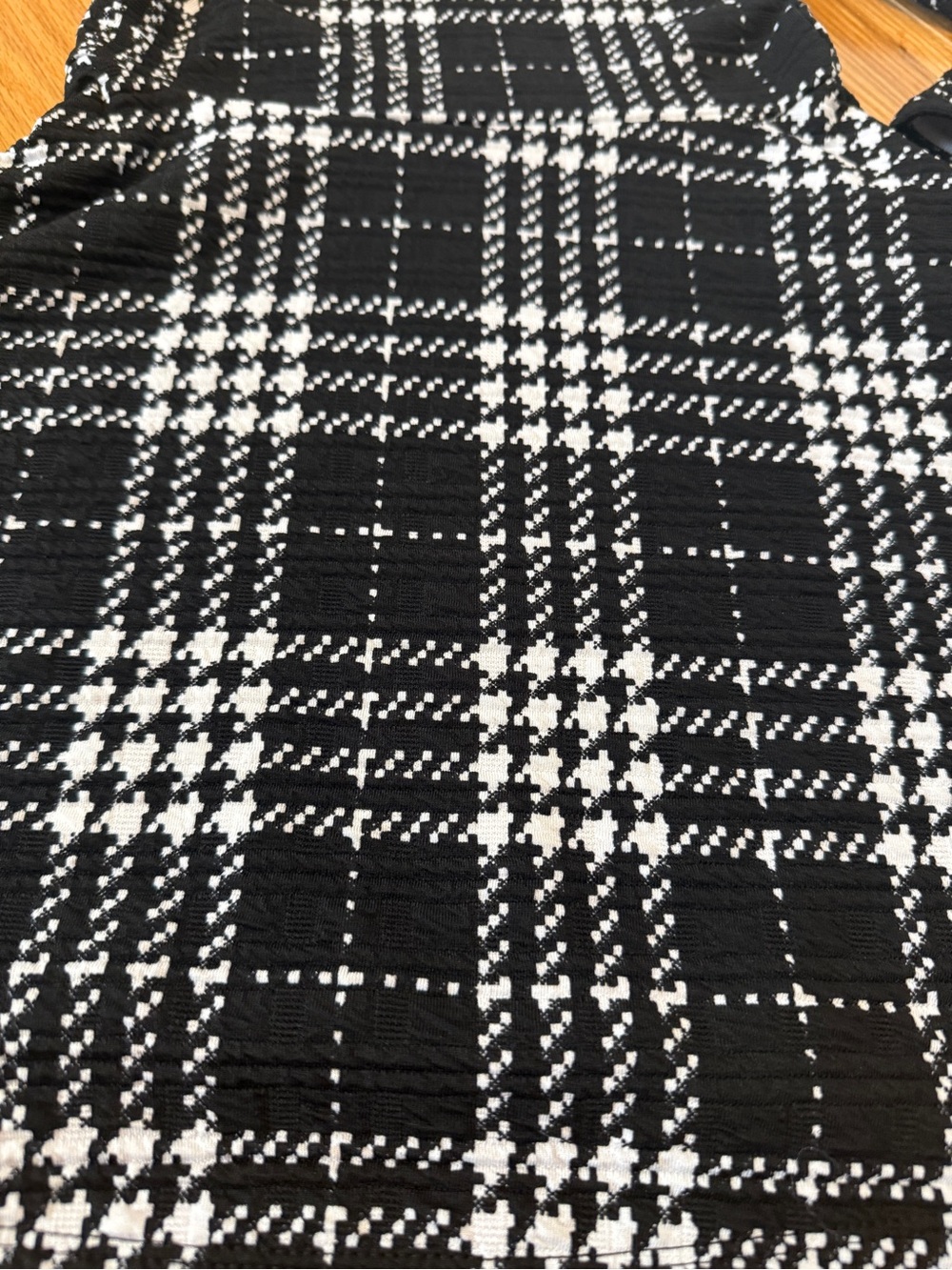 The Children's Place Black & White Plaid Long-Sleeve Dress for Kids - Picture 2 of 4